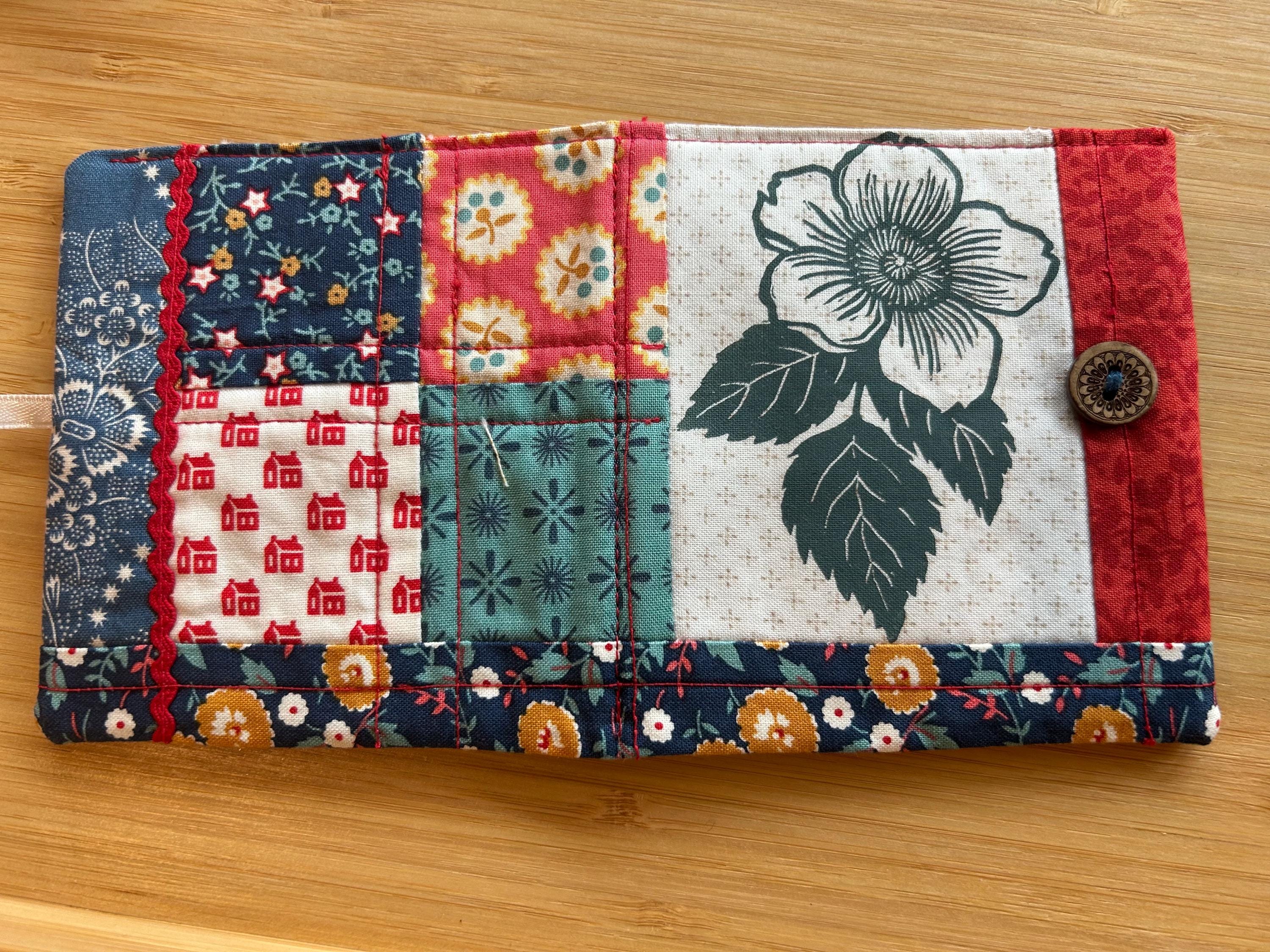 Handmade Patchwork Needle Book / Embroidery Nootka Rose - Etsy
