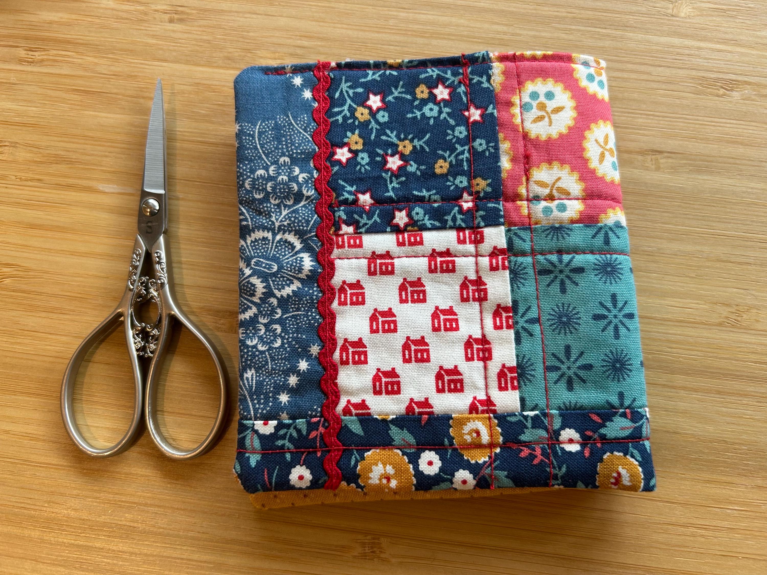 Handmade Patchwork Needle Book / Embroidery Nootka Rose - Etsy
