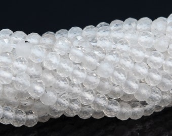 Natural Clear Quartz Faceted Round Nugget Healing /& Energy Balance Gemstone Spacer Loose Beads for DIY Bracelet or Necklace Jewelry Making