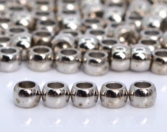 5x3MM Antique Silver Tone Spacer Beads Floral 30 Pcs Bulk Lot Options 62663-2292