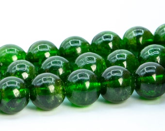 AAA+++4mm~12mm RARE natural Green Emerald gemstone Loose beads 15/"