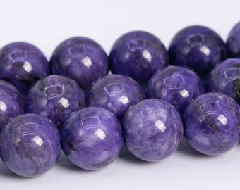 10MM CHAROITE JASPER GEMSTONE GRADE A ROUND LOOSE BEADS 7.5/"