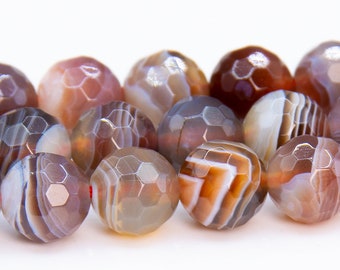 16 St Orange Botswana Agate Faceted Nugget Beads 22X9mm.Aprox.-Strand.40cm.