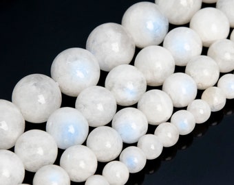 8MM Natural AA Faceted Moonstone Beads,15.5 inches per strand,Wholesale Moonstone Smooth Round beads supply,Diy beads