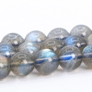 5MM Transparent Light Gray Labradorite Beads Madagascar Grade AAA Genuine Natural Gemstone Full Strand Round Loose Beads 15.5&quot; (115533-3871)
