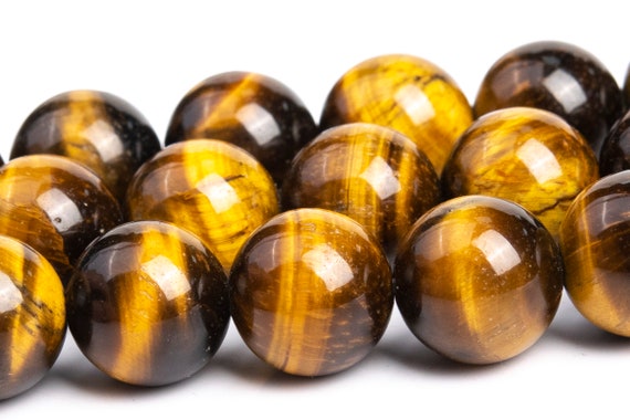 Yellow Tiger Eye Beads Grade AAA Genuine Natural Gemstone Round Loose Beads  4MM 6MM 8MM 10MM 12MM 16MM Bulk Lot Options 