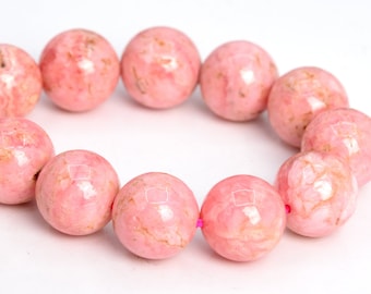 12MM Rhodochrosite Beads Argentina Grade A Genuine Natural Gemstone Half Strand Round Loose Beads 7.5" (107499h-2388)