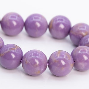 11-12MM Purple Phosphosiderite Beads Grade A+ Genuine Natural Gemstone Half Strand Round Loose Beads 7.5&quot; Bulk Lot Options (109350h-2942)