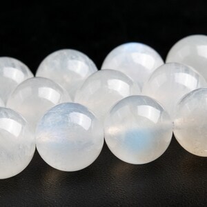 9-10MM Rainbow Moonstone Beads Grade AA Genuine Natural Gemstone Round Loose Beads 15.5&quot; / 7.5&quot; Bulk Lot Options (118672)