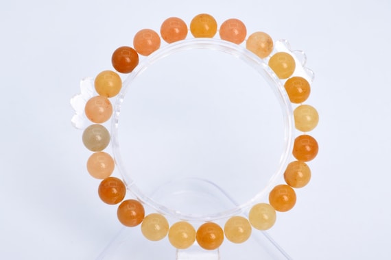 Yellow Aventurine 8mm Natural Gemstone Round Beads For Bracelets