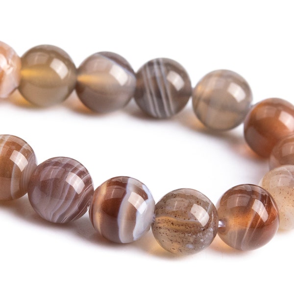 6MM Botswana Agate Beads Grade AAA Genuine Natural Gemstone Half Strand Round Loose Beads 7.5" BULK LOT 1,3,5,10 and 50 (101908h-428)