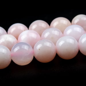 6MM Light Pink Opal Beads Grade AAA Genuine Natural Gemstone Round Loose Beads 15.5&quot; / 7.5&quot; Bulk Lot Options (124583)