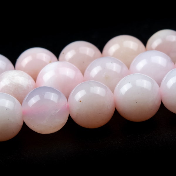 6MM Light Pink Opal Beads Grade AAA Genuine Natural Gemstone Round Loose Beads 15.5" / 7.5" Bulk Lot Options (124583)