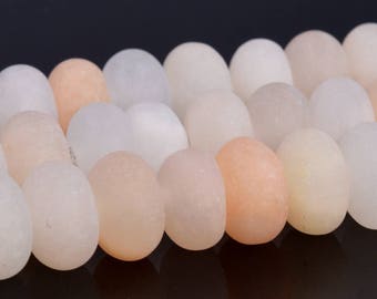 Matte Pink Aventurine Beads Grade AAA Gemstone Rondelle Loose Beads 6MM 8MM 10MM Bulk Lot Options