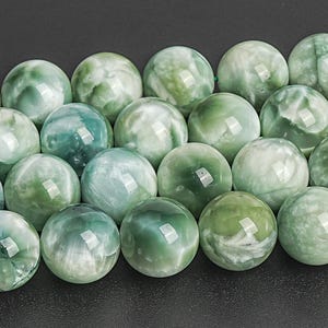 White Green Moonstone Beads Genuine Natural Grade AA Gemstone Round Loose Beads 8MM 10MM 14MM 16MM Bulk Lot Options