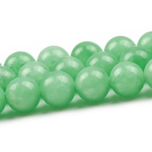 4MM Green Jade Beads Grade AAA Genuine Natural Gemstone Round Loose Beads 14.5&quot;/7&quot; Bulk Lot Options (124908)