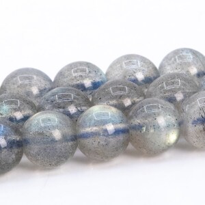 5MM Transparent Light Gray Labradorite Beads Madagascar Grade AAA Genuine Natural Gemstone Round Loose Bead 15.5 /7.5Bulk Lot Option(115536)