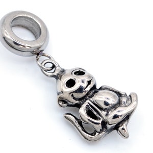 19x11/12x9MM 12 Chinese Zodiac Signs - Monkey Dangle Pendant Stainless Steel Charm 1 Pcs Bulk Lot Options (61427-2095)