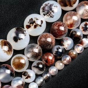 Flower Agate Beads Grade AAA Genuine Natural Gemstone Round Loose Beads 4MM 6MM 8MM 10MM 12MM Bulk Lot Options