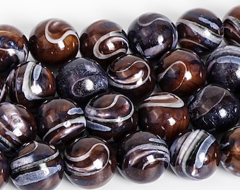 Brown Sardonyx Agate Beads Natural Grade AAA Gemstone Round Loose Beads 6MM 8MM 10MM 12MM for Jewelry Making