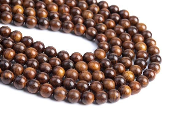8mm 香りの良いブラックローズウッド マーラービーズ 108個入り 天然木