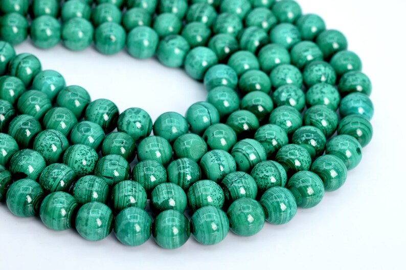 106081-1831 10MM Green Malachite Beads South Africa AA Genuine Natural Gemstone Full Strand Round Loose Beads 15.5 BULK LOT 1,3,5,10,50