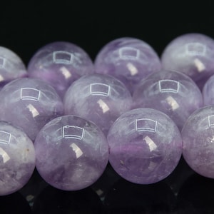 8-9MM Lavender Amethyst Beads Brazil Grade AAA Genuine Natural Gemstone Round Loose Beads 15&quot; Bulk Lot Options (109414)