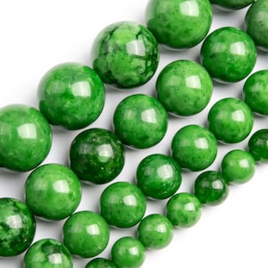Green Strawberry Quartz Beads Genuine Natural Grade A Gemstone Round Loose Beads 6MM 8MM 10MM 12MM Bulk Lot Options