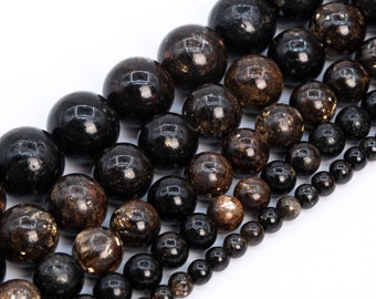 Golden Phlogopite Beads Genuine Natural Grade AAA Gemstone Round Loose Beads 4MM 6MM 8MM 10MM 12MM Bulk Lot Options