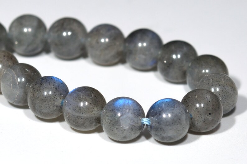 6MM Gray Labradorite Beads Madagascar AA Genuine Natural Gemstone Half Strand Round Loose Beads 7.5 BULK LOT 1,3,5,10 and 50 105172h-1451