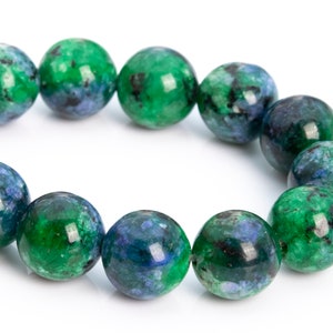 7-8MM Blue Green Jade Beads Grade AAA Natural Gemstone Half Strand Round Loose Beads 7.5" Bulk Lot Options (106868h-2077)
