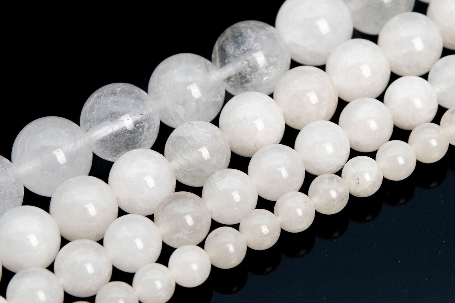 Angola Crystal Quartz Beads Genuine Natural Grade A Gemstone Etsy