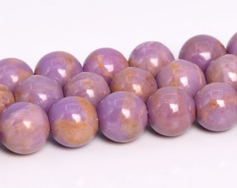 7MM Brown Purple Phosphosiderite Beads Grade AB Genuine Natural Gemstone Round Loose Beads 15" Bulk Lot Options (109302)