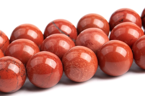 Red Jasper Beads Grade AAA Genuine Natural Gemstone Round Loose Beads 10MM 12MM Bulk Lot Options