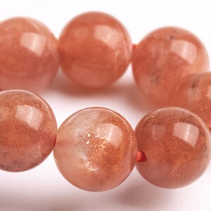 ONLY ONE 7MM Golden Orange Strawberry Quartz Beads Bracelet Grade AA Genuine Natural Round Gemstone 6.5&quot; (123552h-70)