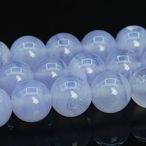 5MM Transparent Blue Lace Agate Beads Brazil Grade AAA Genuine Natural Gemstone Round Loose Beads 16&quot; Bulk Lot Options (109194)