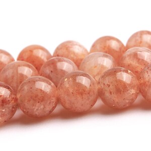 6MM Golden Orange Strawberry Quartz Beads Grade AA Genuine Natural Gemstone Round Loose Beads 15&quot; / 7.5&quot; Bulk Lot Options (123548)