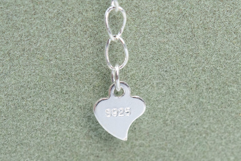 64790-2173 2.5MM Sterling Silver Chain Extender 3.9 10CM Heart End 2 Chains Solid Silver Bulk Lot Options
