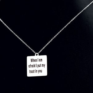40199-2123 22x20MM When I Am Afraid I Put My Trust In You Square Charm Stainless Steel Bulk Lot Options 40199-2123 22x20MM When I Am Afraid I Put My Trust In You Square Charm Stainless Steel Bulk Lot Options