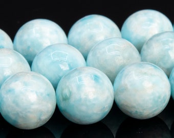 10MM Genuine Hemimorphite Light Blue Beads Grade AA+ Natural Gemstone Round Loose Beads 15.5" / 7.5" Bulk Lot Options (113560)