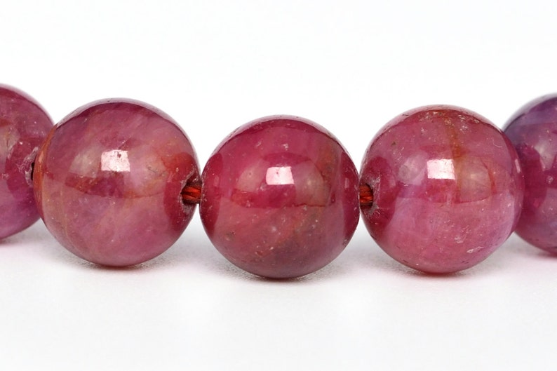 8MM Ruby Beads Grade AAA Genuine Natural Gemstone Full Strand Round Loose Beads 15.5 BULK LOT 1,3,5,10 and 50 100313-285