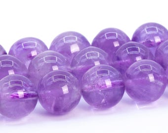 Brazil Amethyst Beads Genuine Natural Round Gemstone Beads