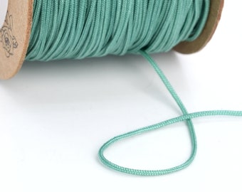 High Quality 0.8MM Water Green Knotting Macrame Cord Braided Thread No Elasticity 1 Spool 80 Meters Bulk Lot Options (64045-S2452)