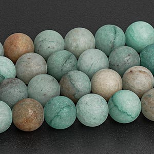 8MM Matte Green Moss Agate Beads Genuine Natural Gemstone Round Loose Beads 7.5&quot;/15&quot; Bulk Lot Options (126968)