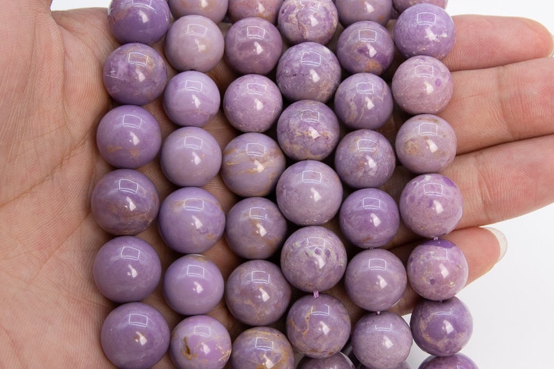 13-14MM Purple Phosphosiderite Beads Grade AB Genuine Natural Gemstone Half Strand Round Loose Beads 7.5 109374h-2947
