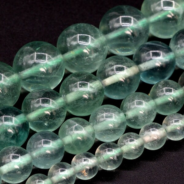 Green Fluorite Beads Grade AAA Genuine Natural Gemstone Round Loose Beads 6MM 8MM 10MM 12MM Bulk Lot Options