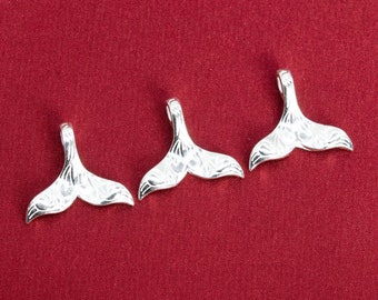 20x17MM Sterling Silver Mermaid Tail Charm  (61614-2108)