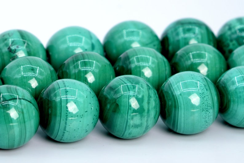 106081-1831 10MM Green Malachite Beads South Africa AA Genuine Natural Gemstone Full Strand Round Loose Beads 15.5 BULK LOT 1,3,5,10,50