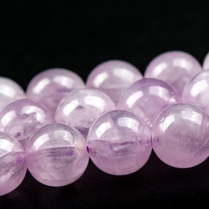 Purple Kunzite Beads Genuine Natural Grade AAAA Gemstone Round Loose Beads 5MM 6MM Bulk Lot Options