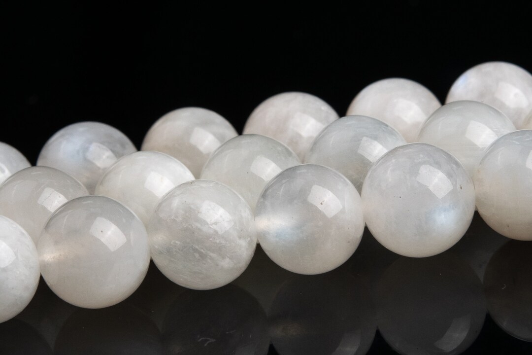 Perline Di Pietra Di Luna Arcobaleno Pietra Preziosa Naturale - Foto 12